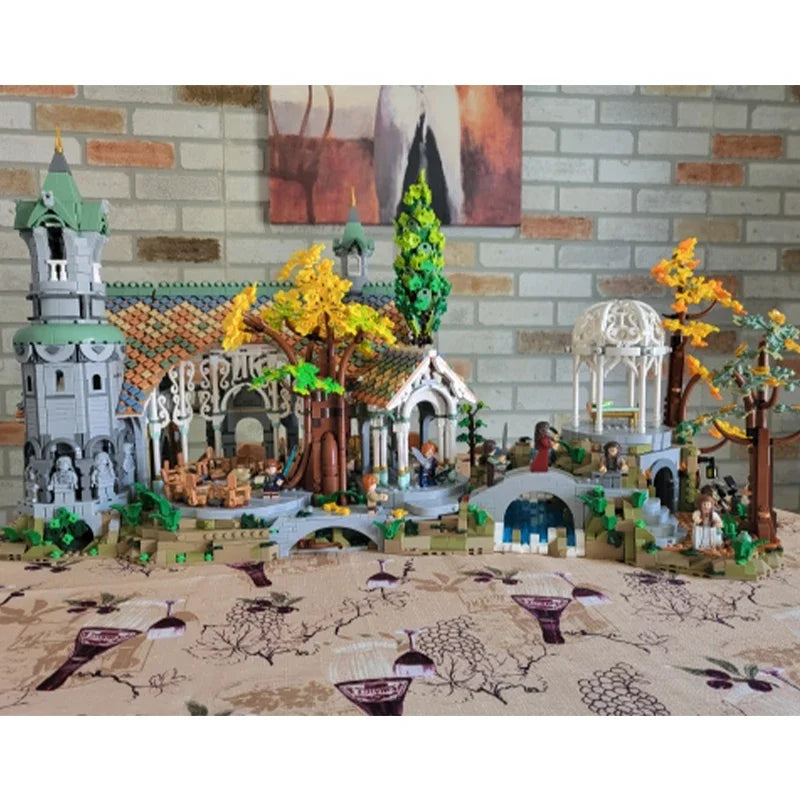 6167pcs Film Series of the Rings Street View Building Blocks Model Compatible 10316 Style Bricks Toy Kid Gifts