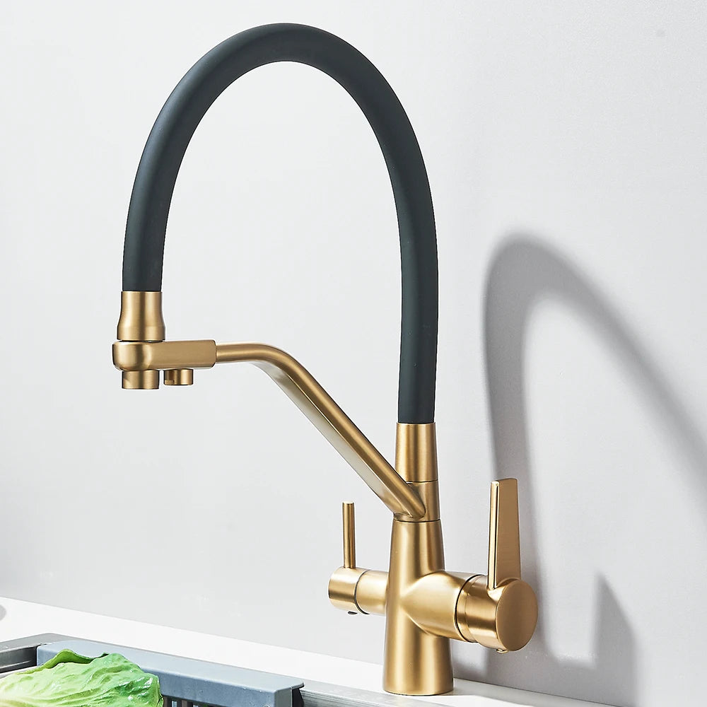 Filtered Kitchen Faucet Purification Water Tap Water Filter Tap For Kitchen Sink 3 in 1 Purifier Vessel Sink Mixer
