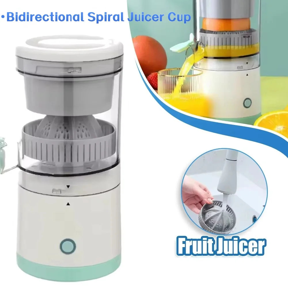 Electric Fruit Juicer Portable Single Auger Juicer Fruit Squeezer USB Charge Orange Lemon Fruit And Vegetable Juice Extractor