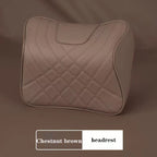 Car headrest for Mercedes-Benz C W205 GLC X254 E Class W214 Nappa leather headrest neck and waist support advanced material