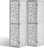 Wood Room Divider, 4 Panel Wood Folding Privacy Screen, 66.9 Inches Tall Indoor Carved Wooden Partition, Portable Decoration