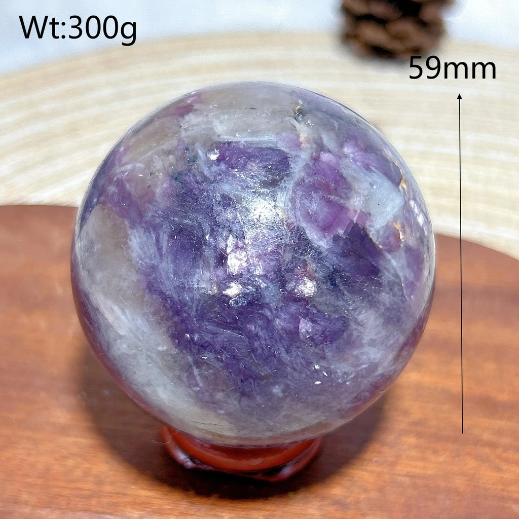Healing Natural Crystals Unicorn Stone Pink Tourmaline Sphere Polished Gemstones Ball Home Decorations Room Decor Gift