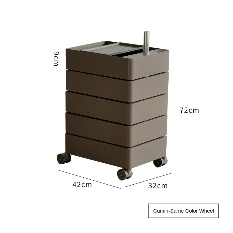 360 Rotating Storage Cabinet Movable Bedside Cabinet Ins Minimalist Nordic Internet Celebrity Cosmetics Multilayer File