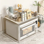 Stainless Steel Kitchen Electric Oven Stand Multi-Function Countertop Organizer Microwave Storage Rack Rice Cooker Support