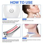 3 Colors/7 Colors Face Neck Massager Facial Lift Three Light Modes Electric Skin Tightening Device LED Beauty Instrument