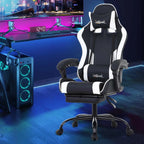 Paylesshere Ergonomic Racing Desk Chair Computer Chair Gaming Chair With Footrest Lumbar Support Headrest Armrest Task Rolling