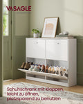 Shoe Cabinet 4 Flaps Shoe Tipper shoe rack Shoe storage Adjustable Partition Wall for 16-28 Pairs shoes Hallway