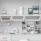 1PC Off-The-Shelf KitchenTiered Storage Shelf Student Dormitory Wardrobe Dormitory Desk Storage Hanging Basket Organizer Kitchen