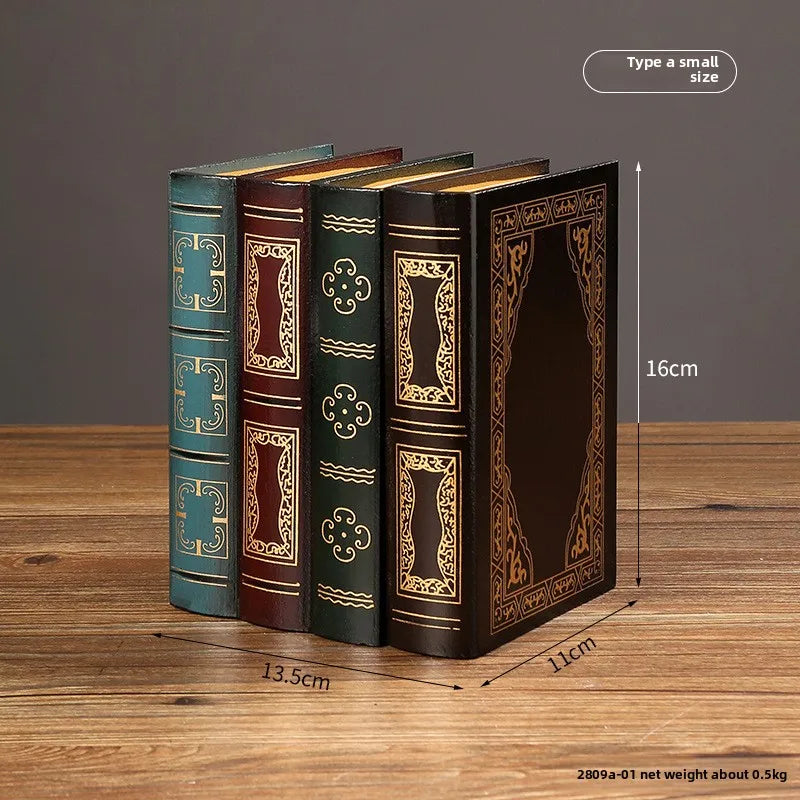 European retro fake book props ornaments office book model photo props simulation book storage box