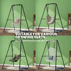 Swing Stand, Hammock Chair Stand Max Load 330lbs, Heavy Duty Hammock Stand,Outdoor or Indoor Hanging Chair Stand only,Hammock Ch