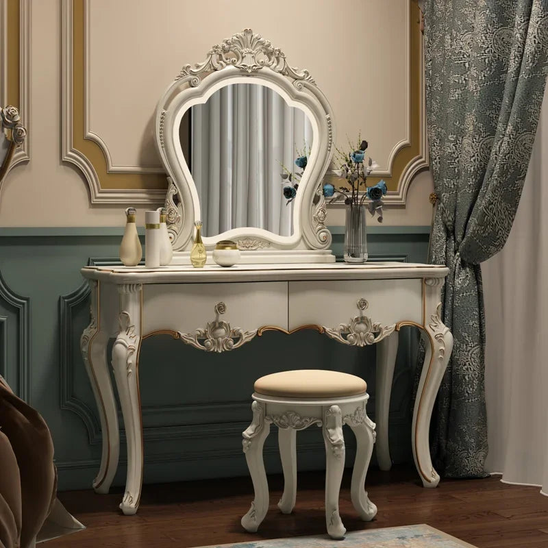European dresser bedroom makees ins multifunctional princess dressing table storage cabinet integrated small apartment