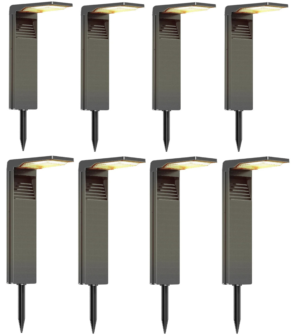 4/6/8/10/12Pcs Solar Garden Light IP64 Waterproof Outdoor LED solar lamps path lights warm white, backyards, gardens, lawn light
