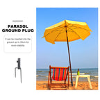 Beach Umbrella Holder Stand Outdoor Beach Umbrella Sunshade Ground For Grass Ground Tricycle Umbrella Auger Stake Anchor