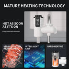 Fudeer Kitchen Instant Eectric Water Heater Tap Hot Water Faucet Heater Cold Heating Faucet Tankless Instantaneous Water Heater