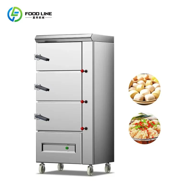 Commercial Food Steaming Cabinet  Stainless Steel Cooking Equipment for Catering Kitchen