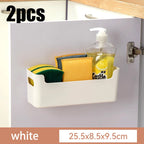 Kitchen Supplies Non Perforated Cling Film Rack Inside Cabinet Wall Rack Dish Drying Rack Cabinet Door Organiser For Kitchen
