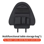 YZ Car Seatback Protector for Tesla Model 3 Y Highland Seat Back Protective Child Anti-Kick Mats Leather Storage Pockets