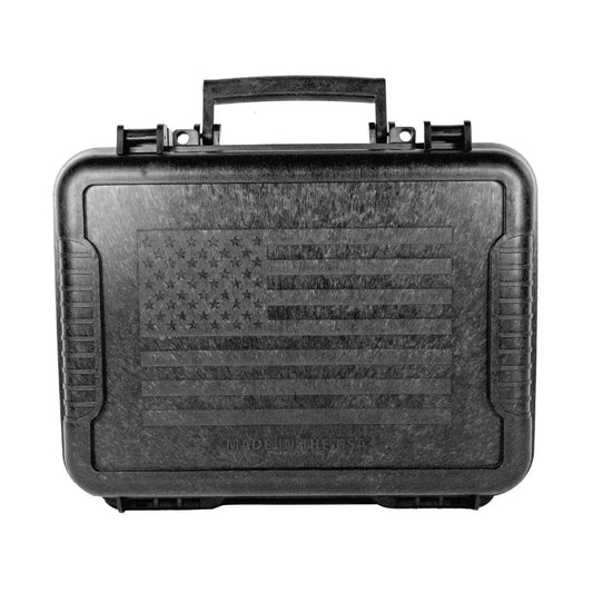 TSA Approved Hard Sided Handgun Case - All-Weather Black Pistol Protective Storage | AlluCanFind