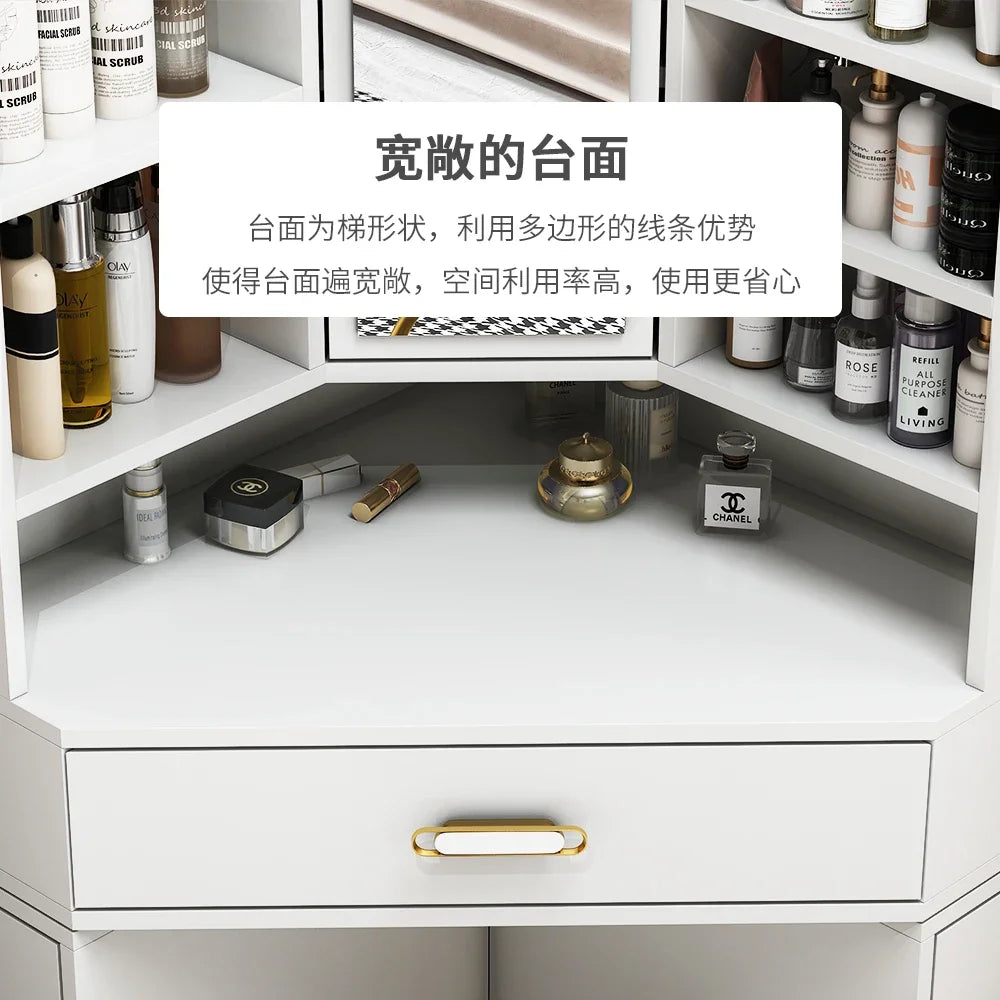 Corner dresser locker integrated light luxury bedroom modern simple small apartment triangular corner