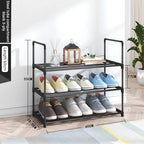 Multi-layer simple dustproof shoe rack space-saving home shoe cabinet suitable for placing at the door easy to assemble