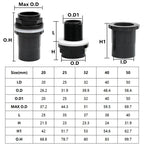 20-63mm Black PVC Pipe Connectors Ball valve Three-way Direct Garden Water Aquarium Fish Tank Drainage Tube Fittings Accessories