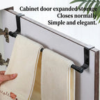 Multi-Functional Wall-Mounted Kitchen Cabinet Storage Rack - Space Saving Dishcloth Holder for Home,Bathroom,No Drilling Require