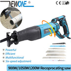 900W/1050W/1200W Electric Reciprocating Saw With Adapter Blades DIY AC Electric Saw For Wood Metal Plasitic Cutting