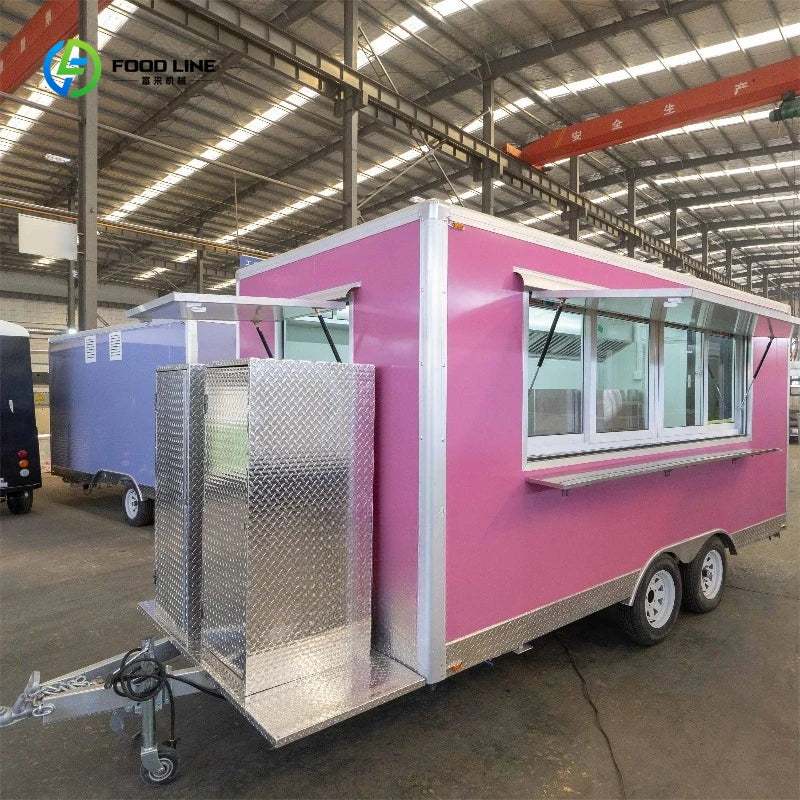 Mobile Food Truck Food Trailer Fully Equipped with Kitchen Equipments