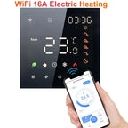 Smart Tuya WiFi Thermostat Voice Control 3A Digital Programmable LCD Display Underfloor Heating Temperature Controller for Water