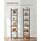 VASAGLE 6-Tier Bookshelf, Bookcase, Shelving Unit, for Office, Study, Living Room, Bedroom, 30 x 40 x 187.5 cm