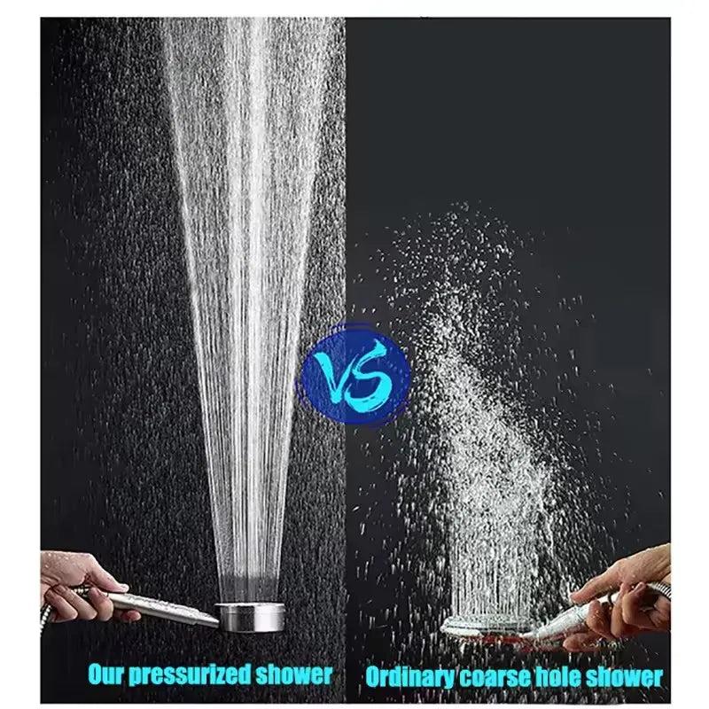 High Pressure 304 Stainless Steel Handheld Shower Head 5 Modes Adjustable Shower Heads Water Saving Spa Shower Head 2025