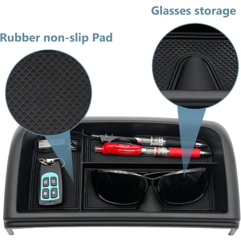 Dash Storage Tray Insert Behind Screen Organizer Storage Accessories fits for 2021 2022 2023 2024 GMC Yukon Chevy Tahoe Suburban
