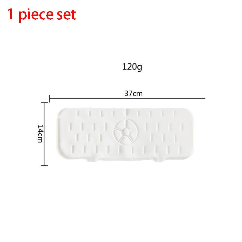 1-6PCS Faucet Splash Proof Pad Cross-Border Faucet Suction Pad Sink Splash Proof Drainage Pad Pool Platform Water Blocking Pad
