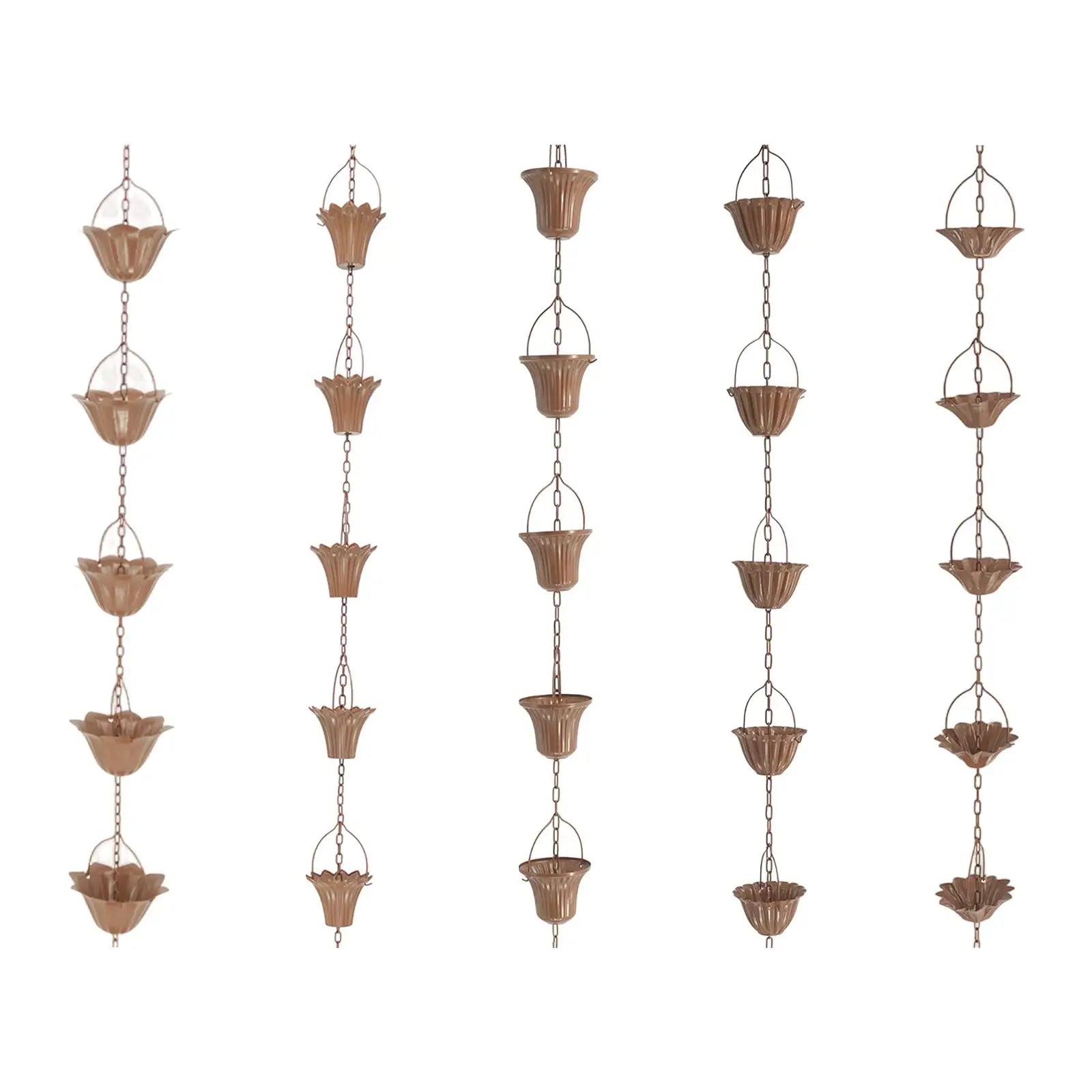 3.3ft Rain Chain Garden Decor Outside Outside Gutter Downspout in Summer Park Embellishment Gutters Downspout Downspout Chain