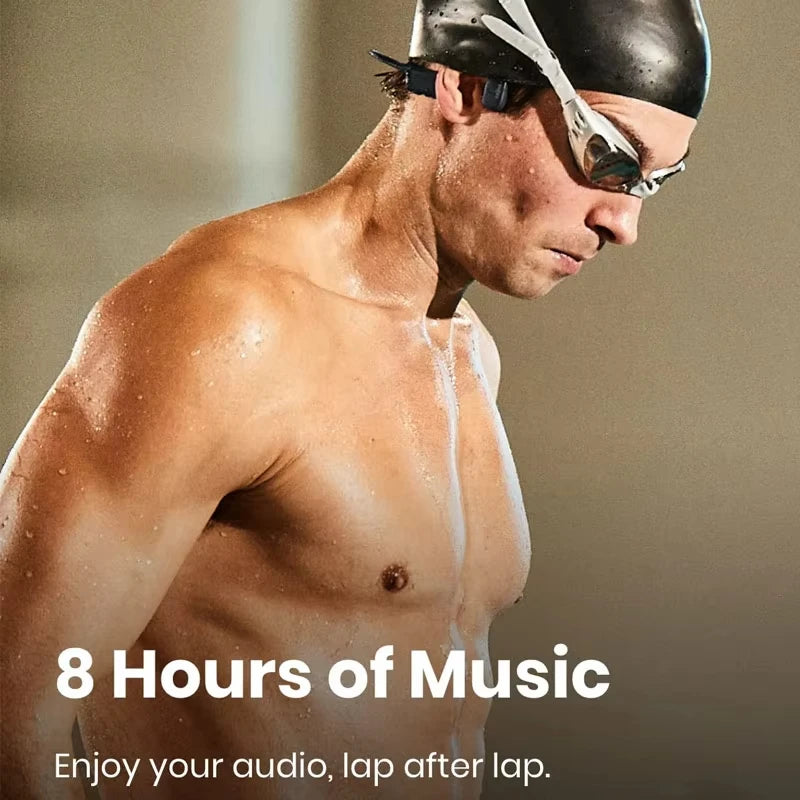 Shokz OpenSwim Shokz S700 Bone Conduction 4GB MP3 Music Player IP68 Waterproof Wireless Earphones for Swimming,Sports,Running