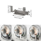 Wall Mounted Pot Lid Rack Space Saving with Drain Tray Cutting Board Holder No-Drill Sturdy Kitchen Storage Rack Kitchen Storage