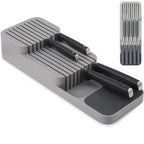 Knife Storage Box Kitchen Drawer Cutlery Storage Tray Knife Holder Organizer Knife Block Rack Storage and Drawer Organizer