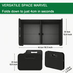 Foldable Trunk Bag with Anti-Slip - Sturdy Trunk Organizer & Car Foldable Box for More Order in the Car