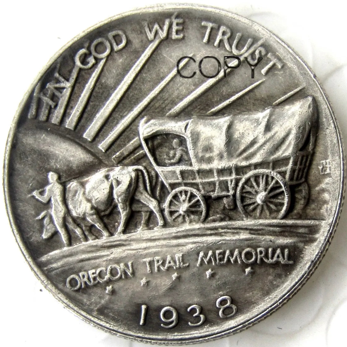 USA 1926-1939-PSD Oregon Commemorative Half Dollar Silver Plated Copy Coin