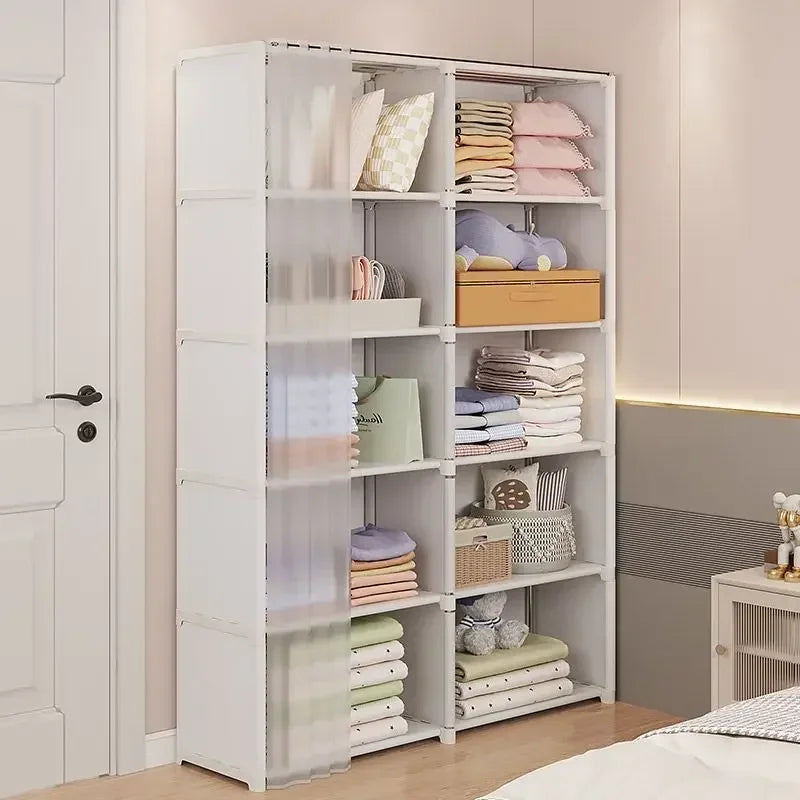 Open Closets Storage Locker Armoire Wardrobe Closet Folding Clothes Cabinet Dressing Rooms Dressers Bedroom Furniture Assembly