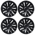 4Pcs 19 Inch Matte Black Support Logo Symmetry Design Uberturbine Style Model Y Gemini Wheel Cover Replacement