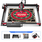AlgoLaser DIYKIT Laser Engraver 10W Output Power,App Offline Control,Table DIY Engraver Cutter Tool For Metal/Glass/Wood Engrave