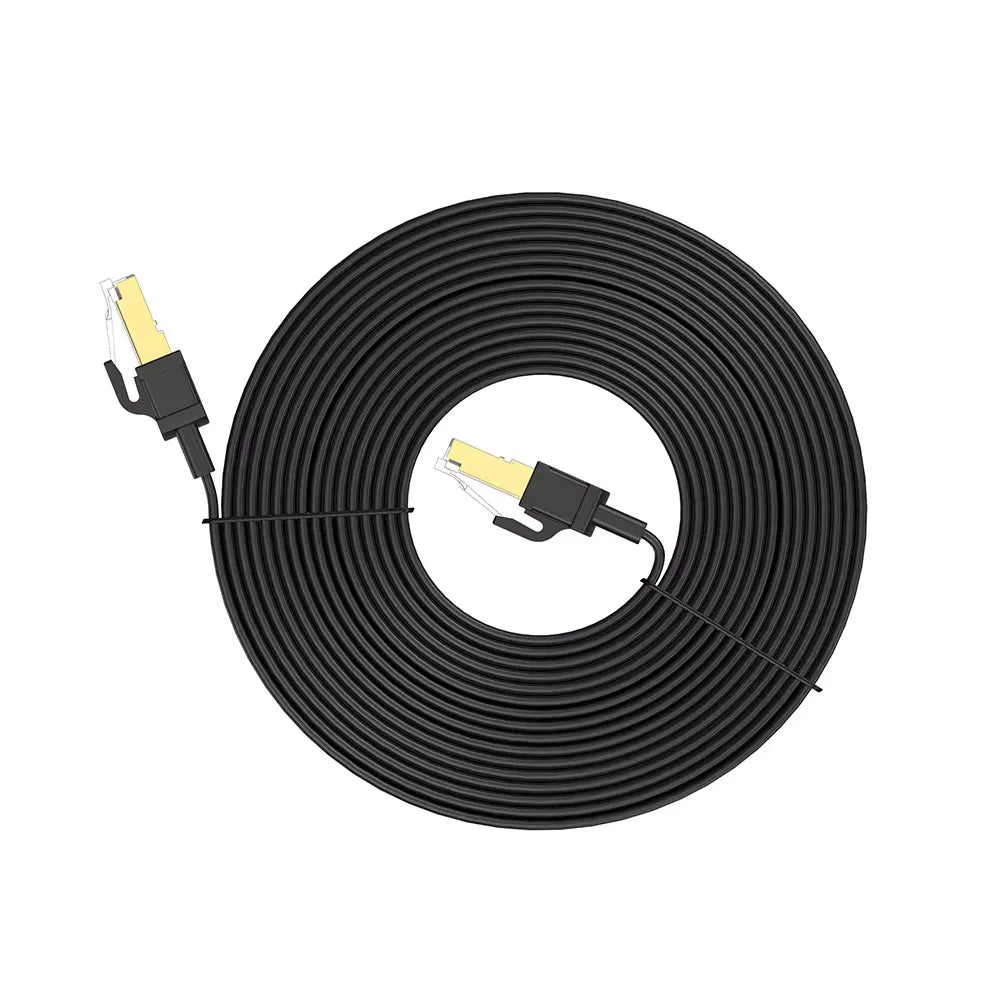 Rj45 Cat 8 Ethernet Cable Flat Cat8 Network Cable LAN Internet 40Gbps 2000Mhz For Router Ps4 PC Laptop 0.5m - 5m 10m 15m 20m 30m