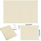Waterproof Sun Shade Cloth with Grommets Rectangle Square Patio Sun Screen Pergola Shade Sail Canopy Cover Tarp Screens