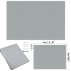 Waterproof Sun Shade Cloth with Grommets Rectangle Square Patio Sun Screen Pergola Shade Sail Canopy Cover Tarp Screens