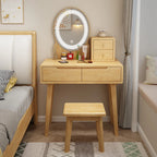 Nordic solid wood dresser 60cm small apartment bedroom modern simple makeup table light luxury dresser storage cabinet