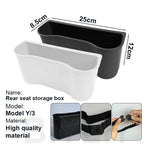 Car TPE Storage Box For TESLA MODEL 3/Y Car Seat Back Storage Box Multifunctional Car Cup Holder Trash Can Auto Accessories