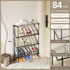 New simple multi-layer inclined dustproof shoe rack. Space saving home door step shoe cabinet, easy to assemble
