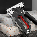 4 In 1 Manual Nailing Gun Construction Stapler Heavy Duty Air Nail Woodworking Special Staple Book Household DIY With 600 Staple