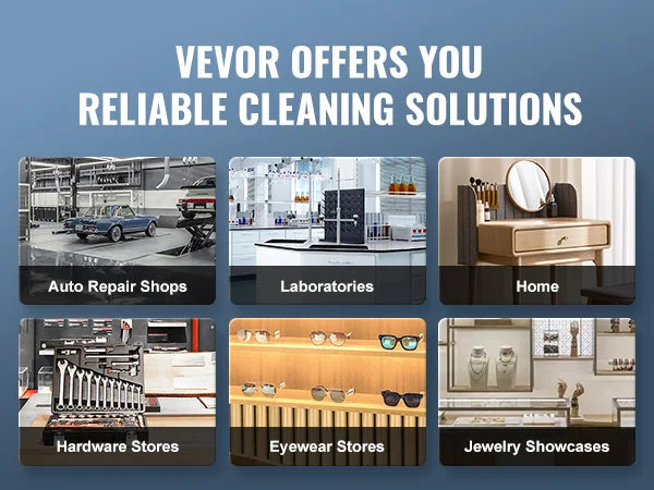 VEVOR 2-30L Ultrasonic Cleaner Digital Ultrasound Cleaning Machine with Upgraded Degassing and Gentle Mode for Jewelry Glasses